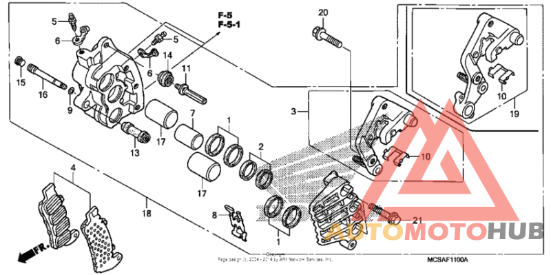 Right front brake caliper ('07)