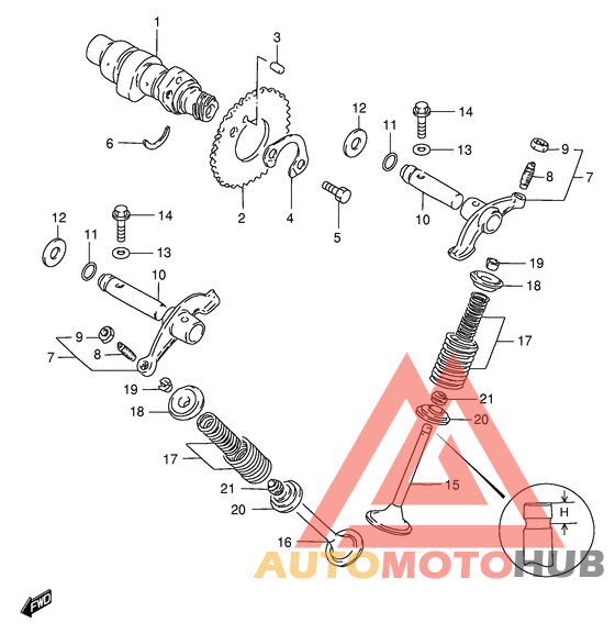 Распределительный вал-клапаны