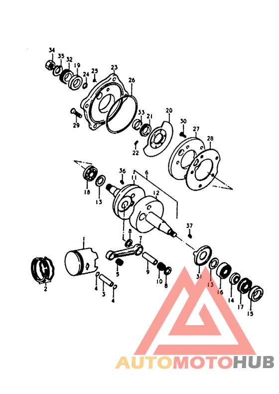 Вал коленчатый