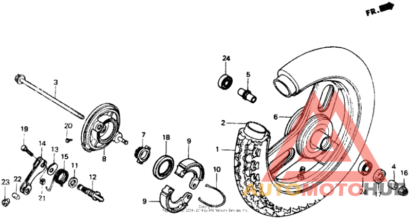 Переднее колесо