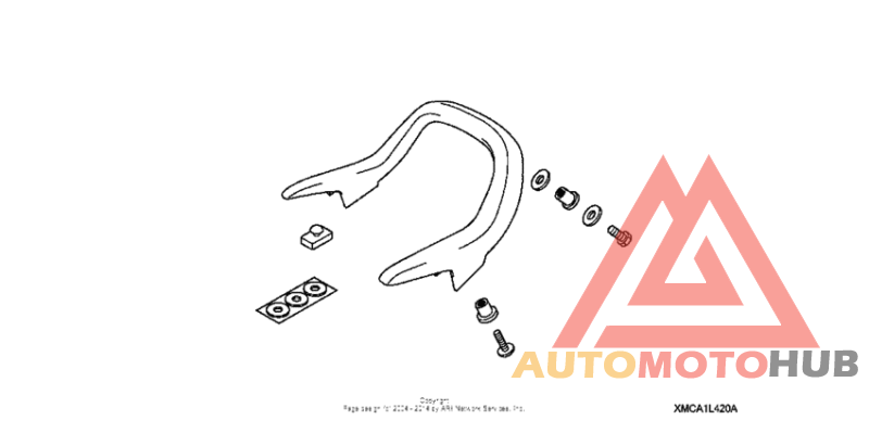 Rear spoiler accent (chrome)