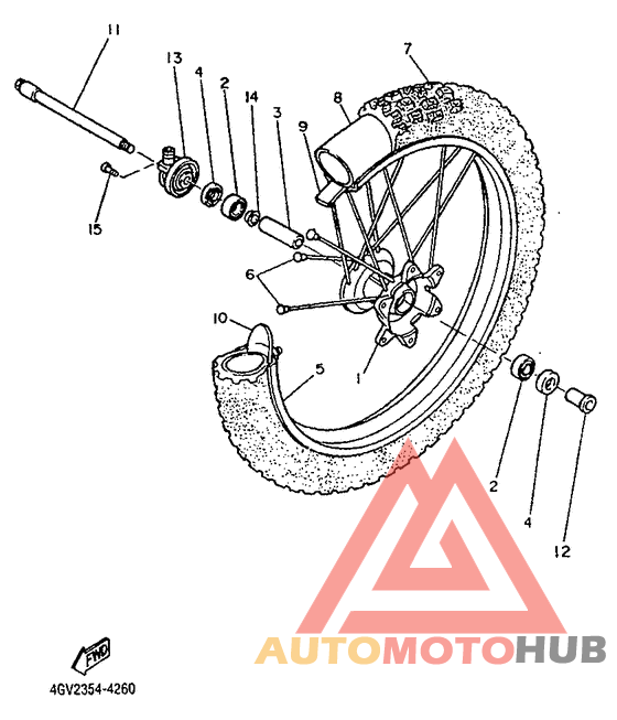 Переднее колесо