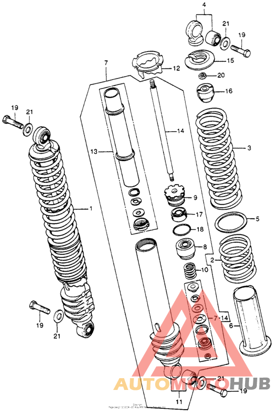 Rear shock absorber m