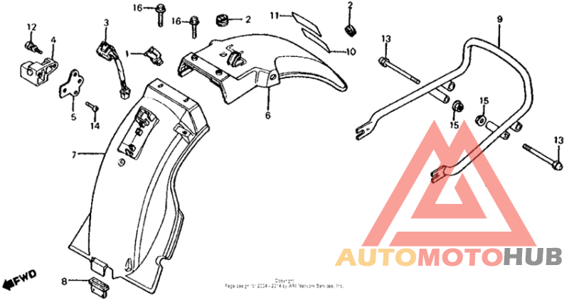 Cx500c rear fender