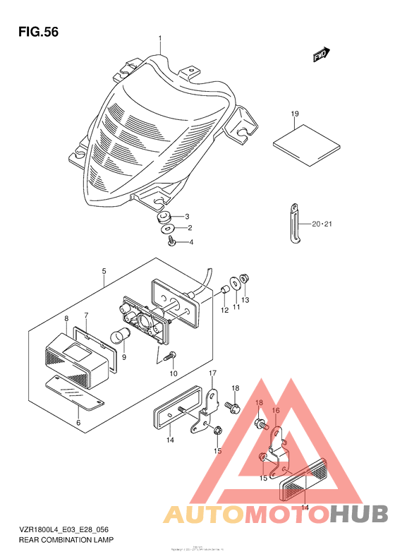 Rear Combination Lamp (Vzr1800L4 E33)