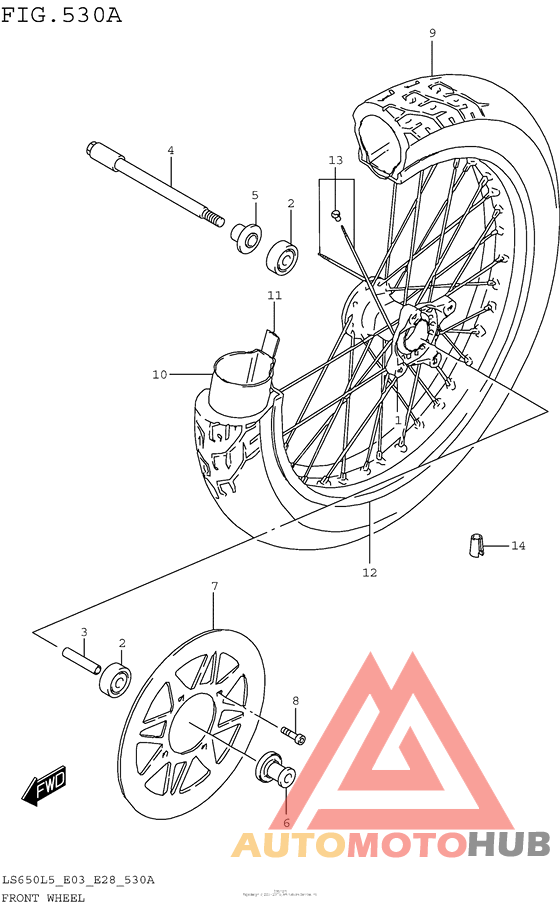 Переднее колесо