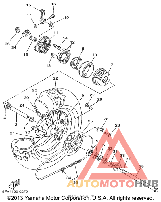 Переднее колесо
