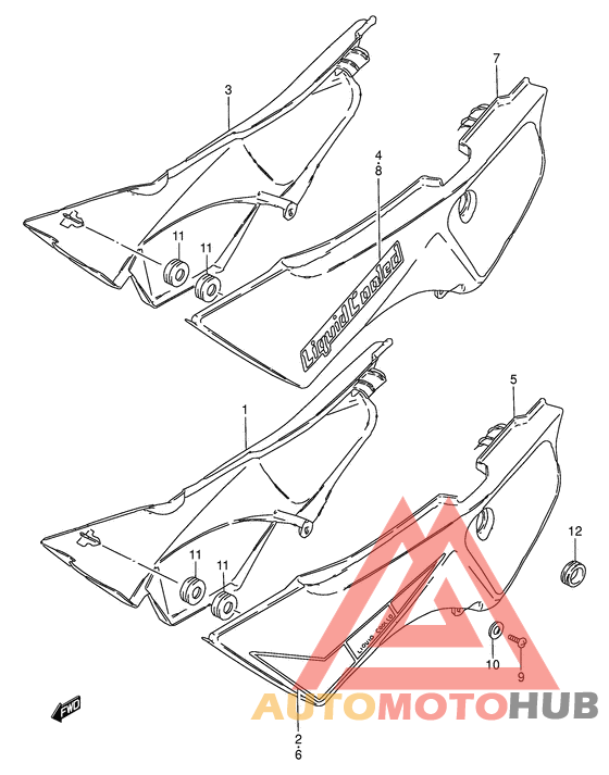 Обтекатель задний