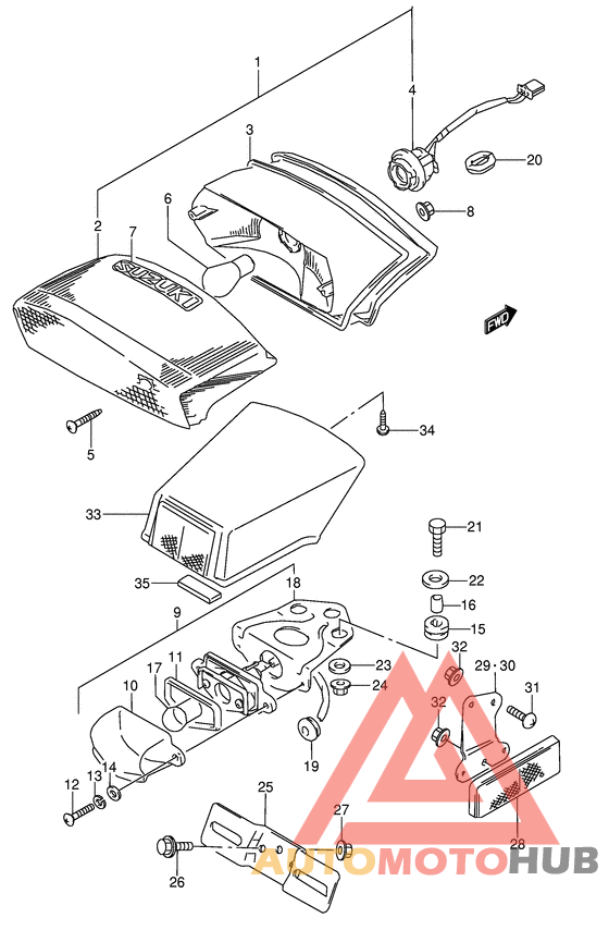 Задний фонарь