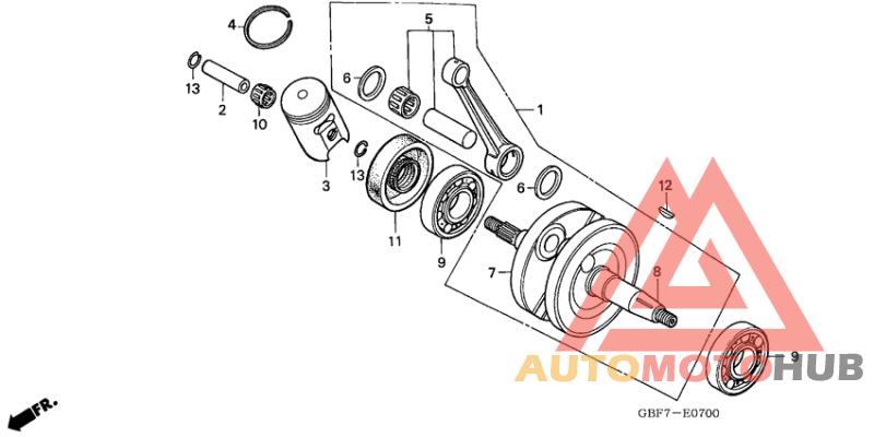 Вал коленчатый