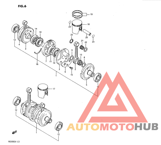 Вал коленчатый