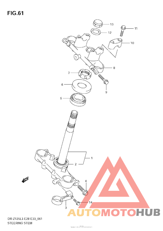 Steering Stem (Dr-Z125Ll3 E33)
