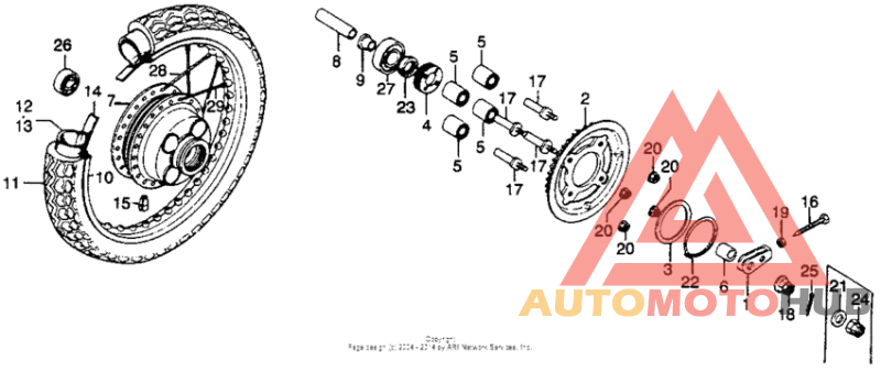 Переднее колесо