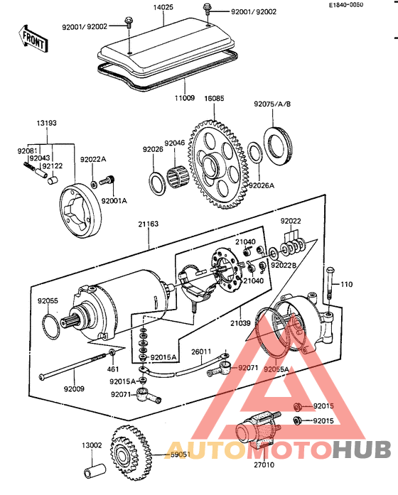 Starter motor/starter clutch