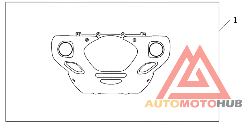 Chrome fr.lower cowl