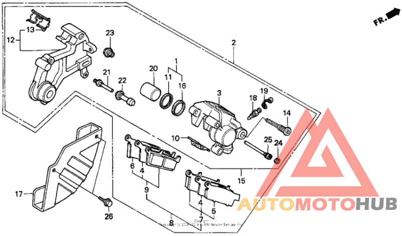 Задний суппорт