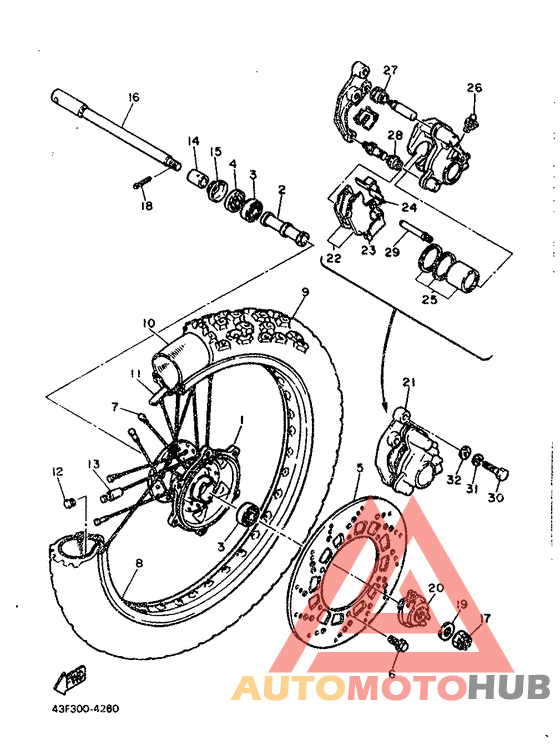 Переднее колесо