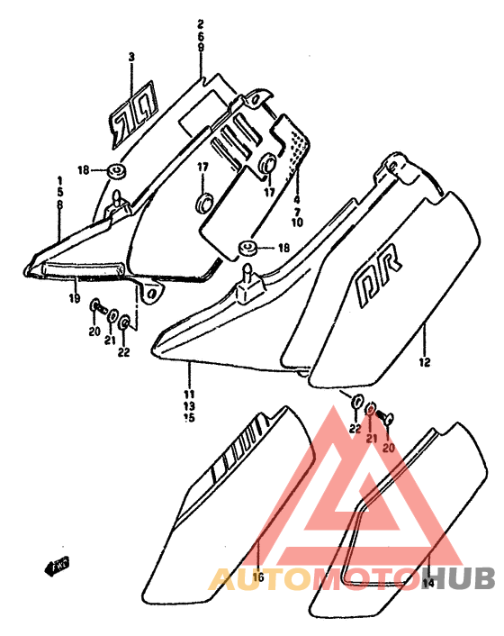 Обтекатель задний