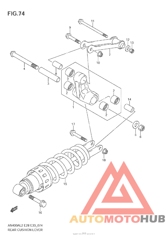 Rear Cushion Lever (An400Za L2 E28)