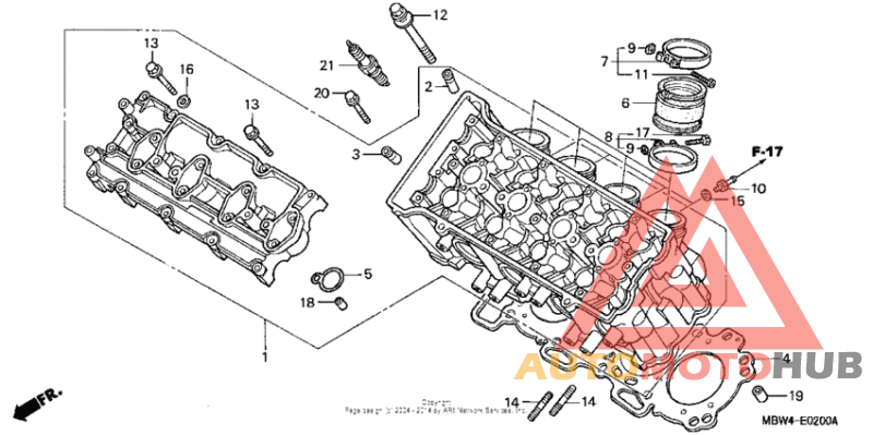 Cylinder head ('99-'00)