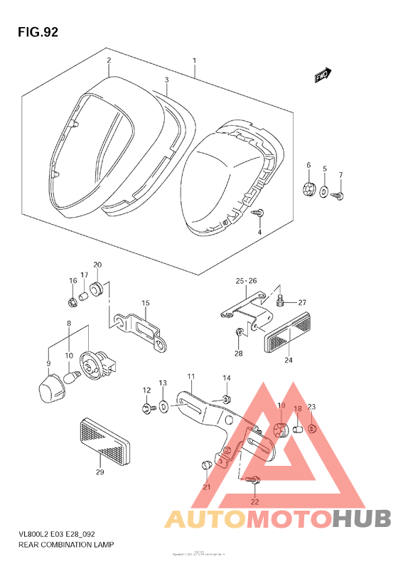 Rear Combination Lamp (Vl800C  E28)