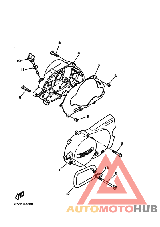 Crankcase cover ass`y  (v
