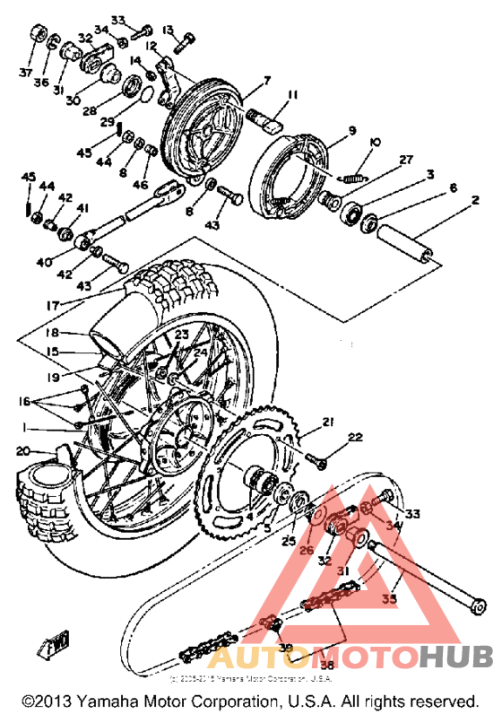 Переднее колесо