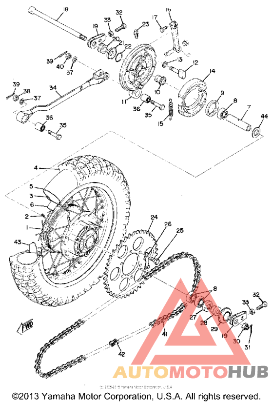 Переднее колесо