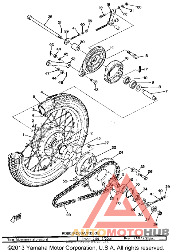 Переднее колесо