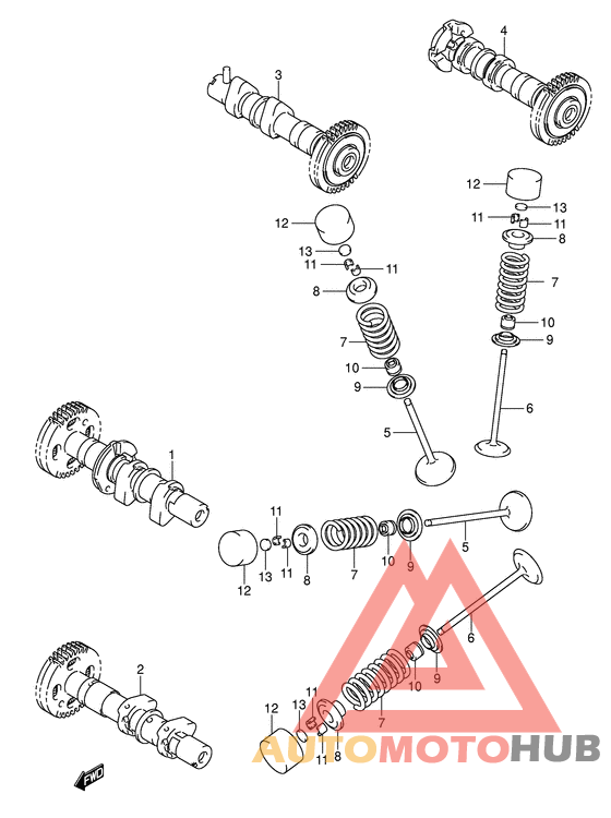 Распред вал/клапана