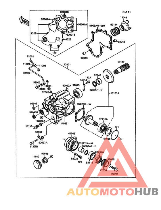 Front bevel gear(1/2)