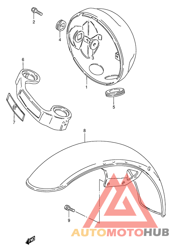Front fender - housing