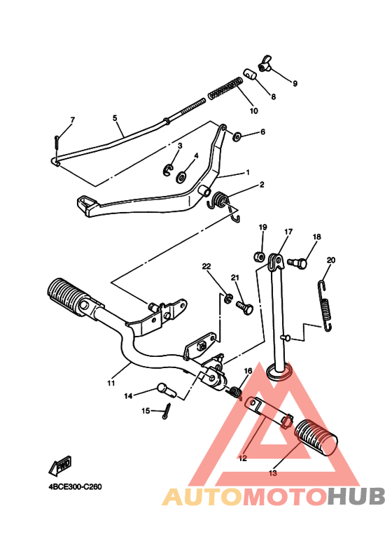 Support & repose pied