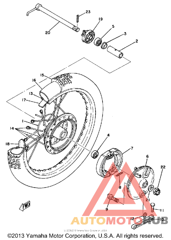 Переднее колесо