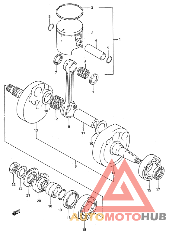 Вал коленчатый