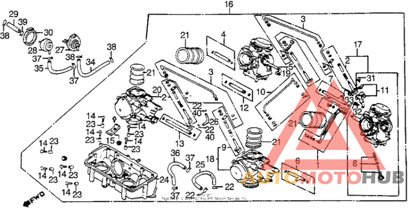 Carburetor assy. + carburetor link