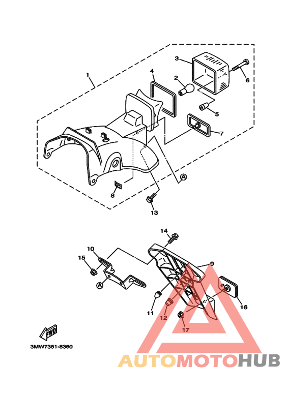 Taillight unit ass`y