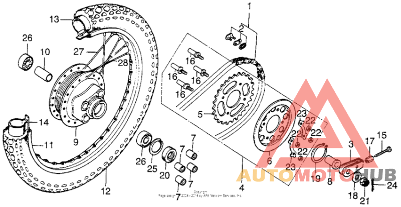 Переднее колесо