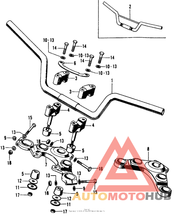 Handlebar + top bridge