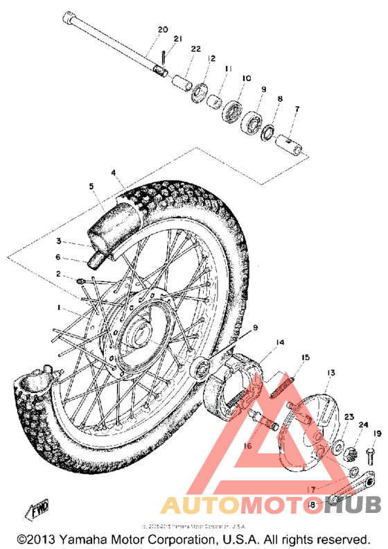Переднее колесо