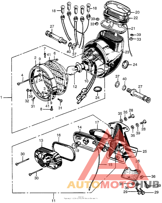 Cl175 headlight + taillight