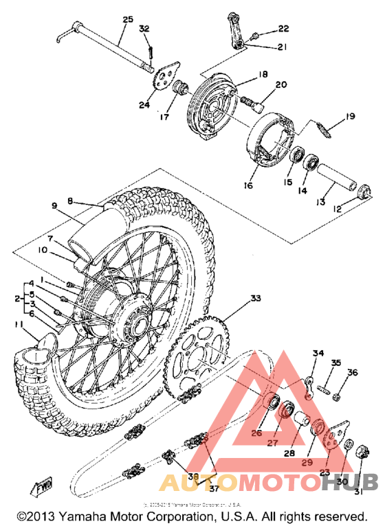 Переднее колесо