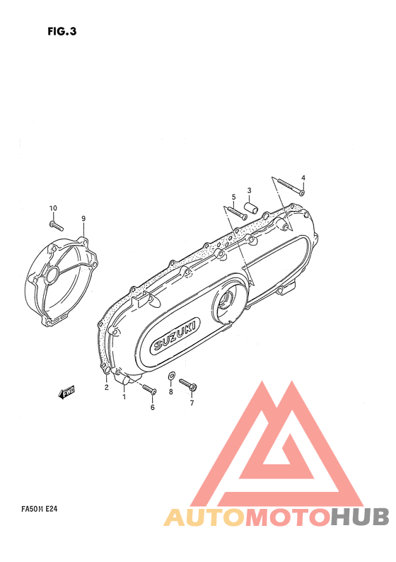 Crankcase cover ass`y  (v