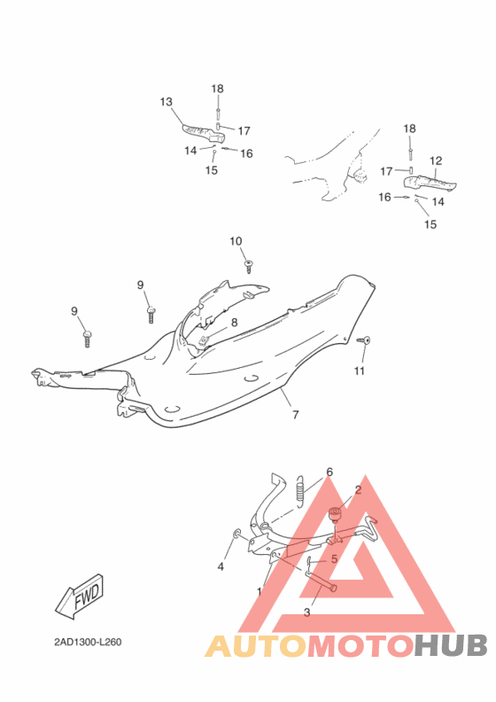 Support & repose pied