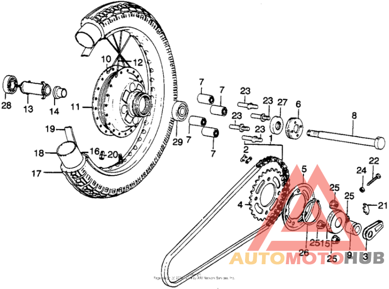 Переднее колесо