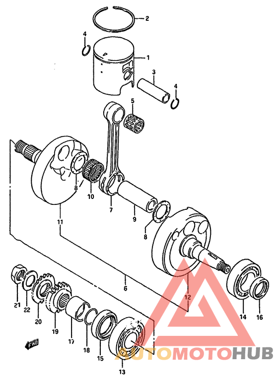 Вал коленчатый