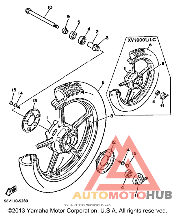 Переднее колесо