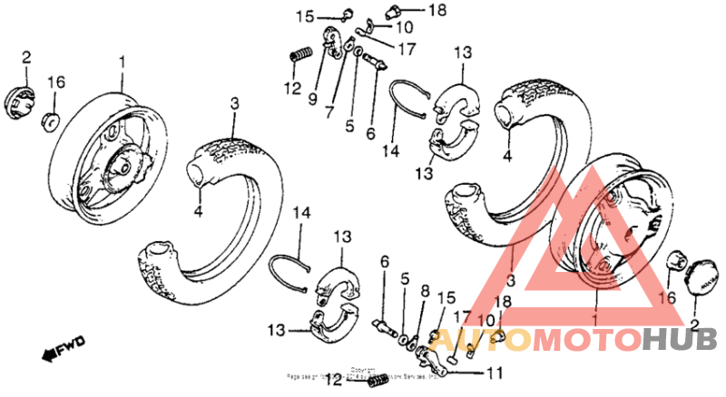 Переднее колесо