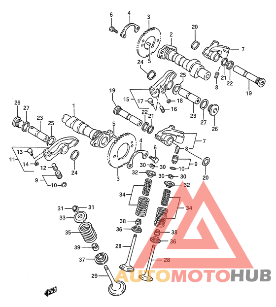 Распредвал -клапана