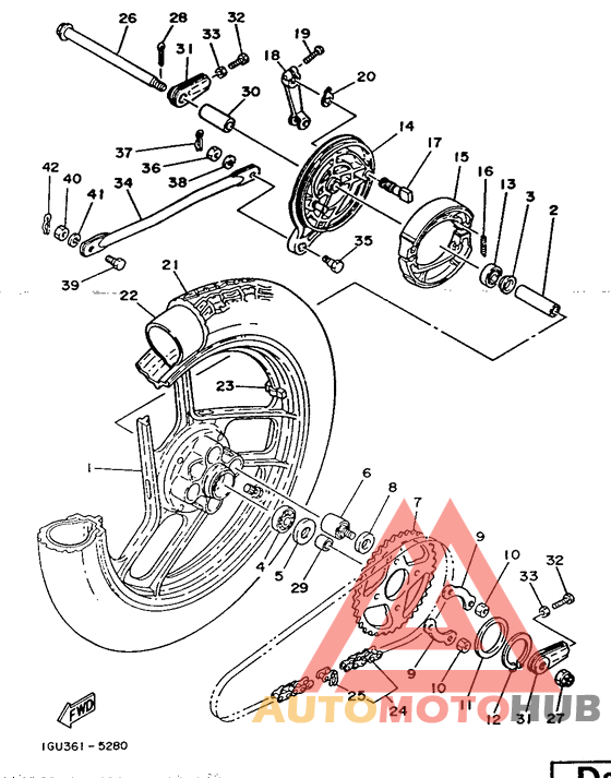 Переднее колесо